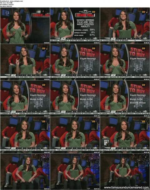 Olivia Munn Nude Sexy Scene Attack Of The Show Jeans Shirt