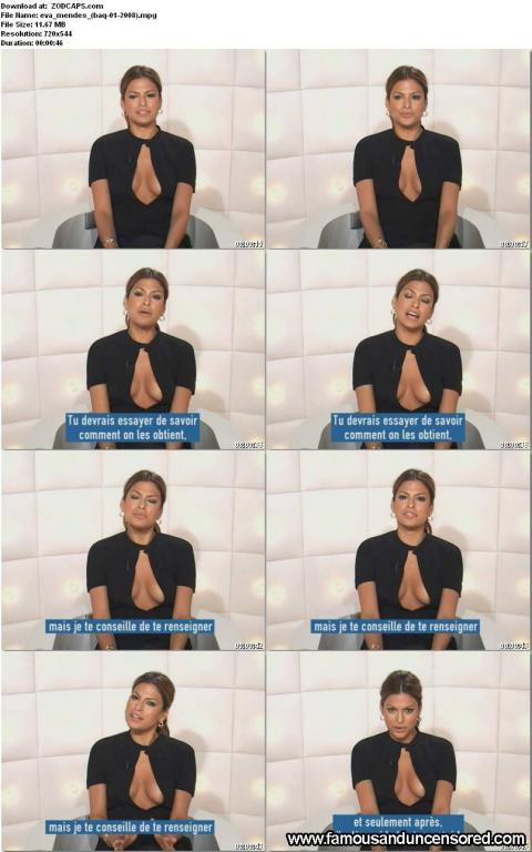 Eva Mendes Interview Tanned Shirt Nice Famous Female Actress