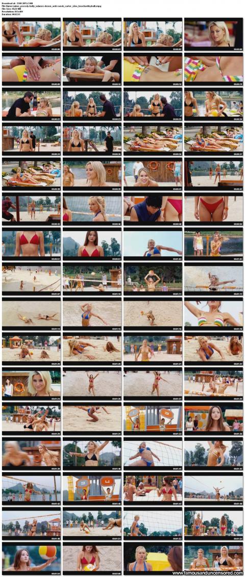 Sarah Carter Nude Sexy Scene Volleyball Beach Athletic Cute