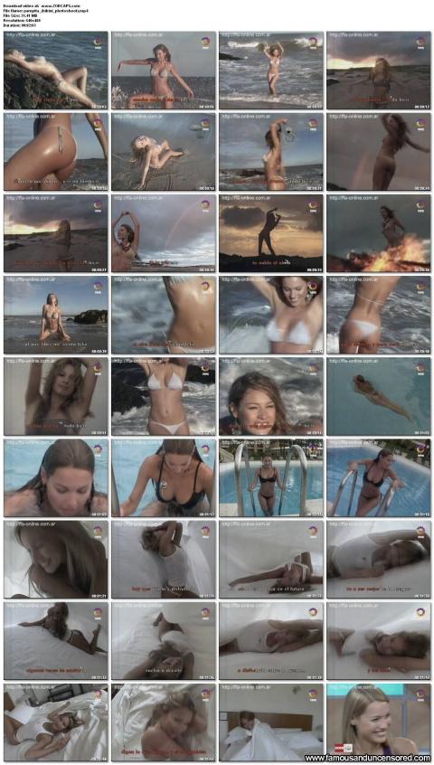 Pampita Nude Sexy Scene Argentinean Photoshoot Model Bikini