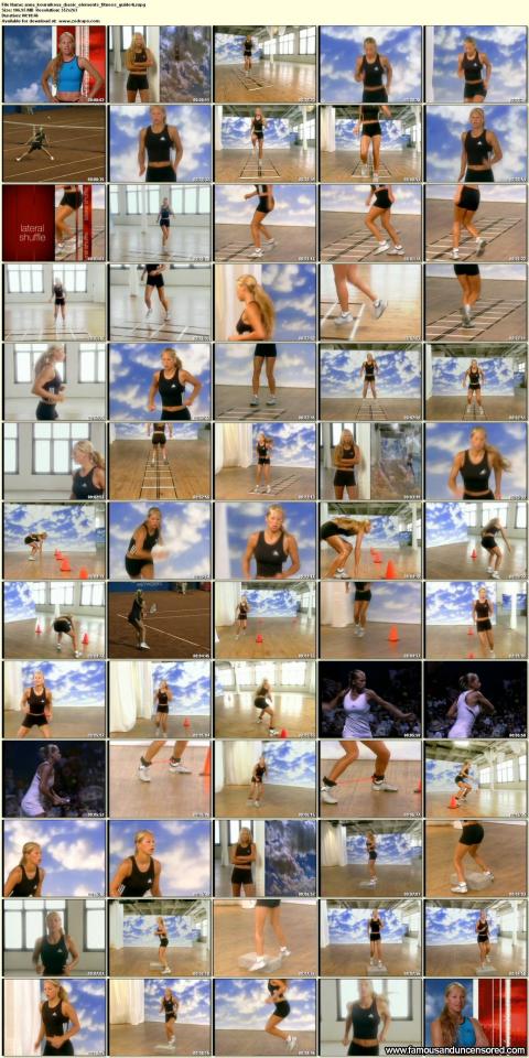 Anna Kournikova Videos Workout Hat Athletic Beautiful Babe