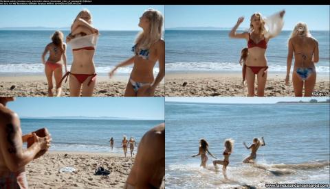 Ashley Hinshaw Nude Sexy Scene Showing Ass Ocean Nice Beach