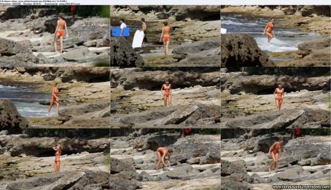 Miley Cyrus Paparazzi Beach Bikini Gorgeous Actress Female
