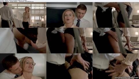 Kathleen Robertson Nude Sexy Scene Boss Office Skirt Shirt