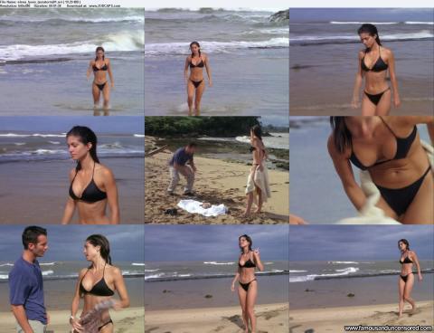 Elena Lyons Nude Sexy Scene Ocean Wet Beach Bikini Beautiful