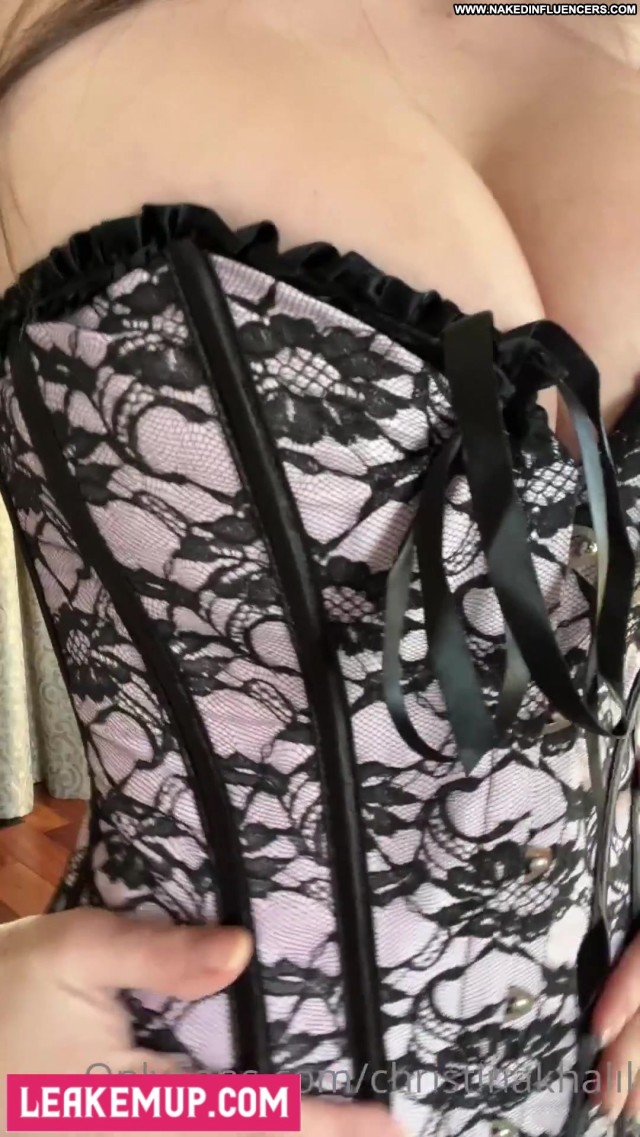 Christina Khalil Try On Straight Black Corset Corset Xxx Big Tits Sex Leaked