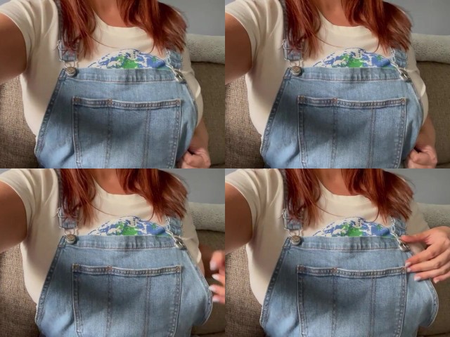 Emilygoodandterrible Under Overalls Porn Xxx Hot Influencer Sex Straight