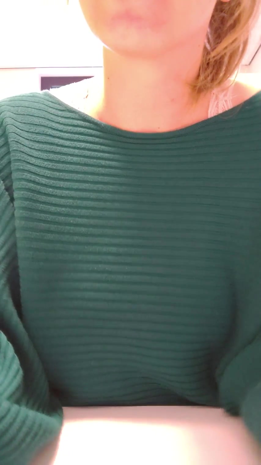 Green sweater porn