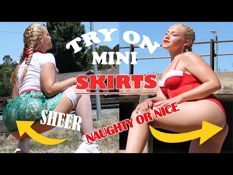 Lxee Summers Mini Sex Lingerie Try Haul Influencer Miniskirts Mini Skirt