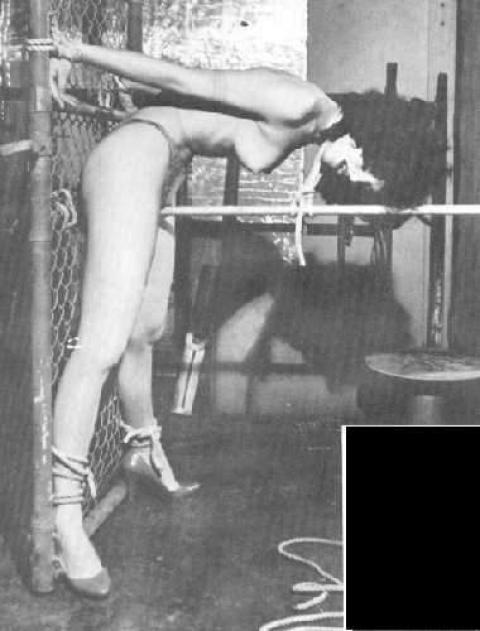 Pigtails vintage torture hairy