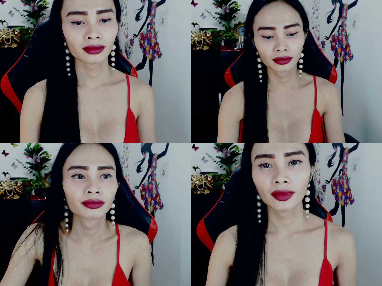 Cam Model PrincessASIA Medium Butt Handjob Masturbation Trimmed Penis Ball Sucking